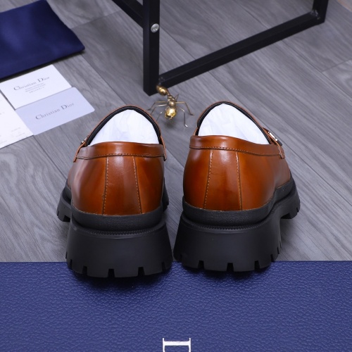 Replica Christian Dior Leather Shoes For Men #1266655 $88.00 USD for Wholesale