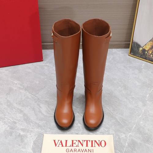 Replica Valentino Boots For Women #1266802 $185.00 USD for Wholesale