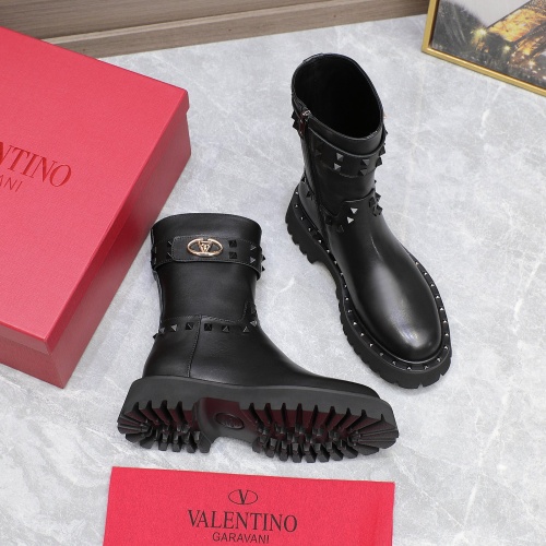 Replica Valentino Boots For Women #1266819 $140.00 USD for Wholesale