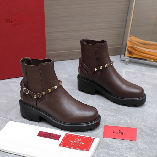 Replica Valentino Boots For Women #1266838 $130.00 USD for Wholesale