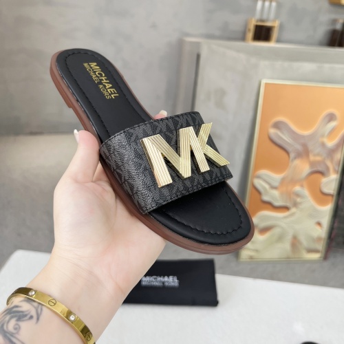 Replica Michael Kors Slippers For Women #1266879 $82.00 USD for Wholesale