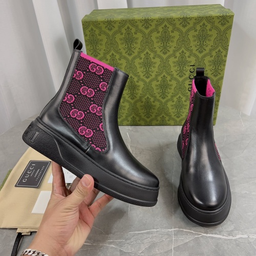 Replica Gucci Boots For Women #1266991 $115.00 USD for Wholesale