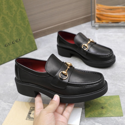 Replica Gucci Oxfords Shoes For Women #1267122 $122.00 USD for Wholesale