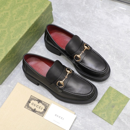 Replica Gucci Oxfords Shoes For Women #1267122 $122.00 USD for Wholesale