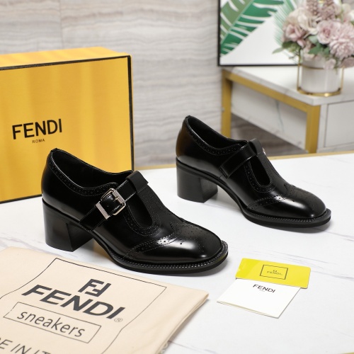 Replica Fendi High-Heeled Shoes For Women #1267133 $140.00 USD for Wholesale