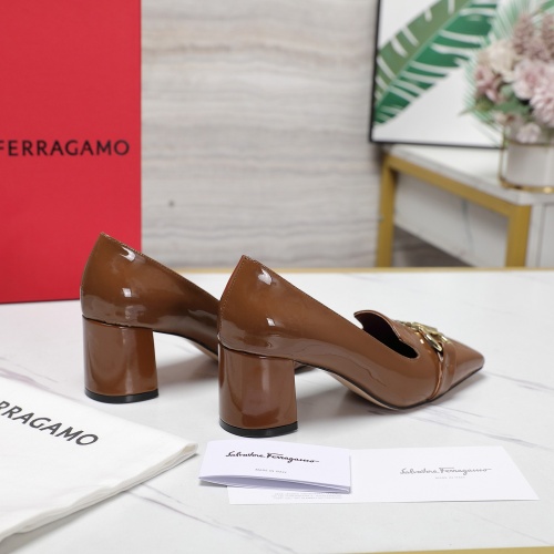 Replica Salvatore Ferragamo High-Heeled Shoes For Women #1267141 $108.00 USD for Wholesale