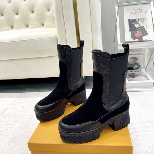 Replica Louis Vuitton Boots For Women #1267227 $112.00 USD for Wholesale