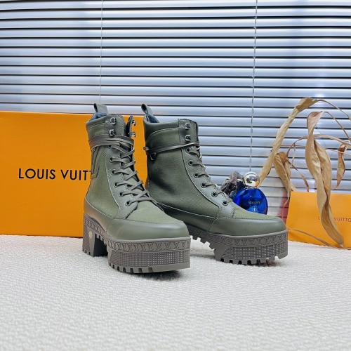 Replica Louis Vuitton Boots For Women #1267255 $105.00 USD for Wholesale