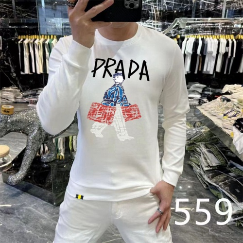 Cheap Prada Hoodies Long Sleeved For Men #1267543, $$48.00 USD On Prada Hoodies