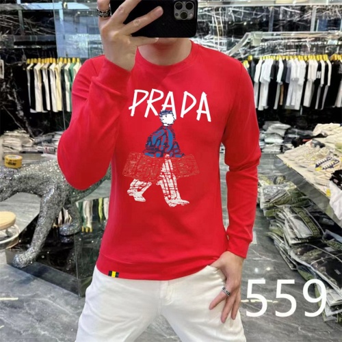 Cheap Prada Hoodies Long Sleeved For Men #1267547, $$48.00 USD On Prada Hoodies