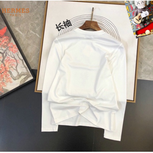 Replica Hermes T-Shirts Long Sleeved For Unisex #1267867 $34.00 USD for Wholesale