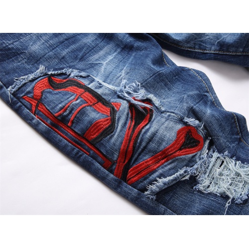 Replica Philipp Plein PP Jeans For Men #1268147 $48.00 USD for Wholesale