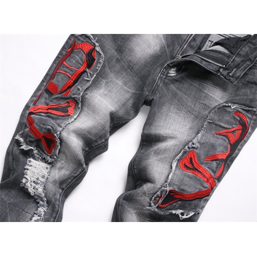 Replica Philipp Plein PP Jeans For Men #1268157 $48.00 USD for Wholesale