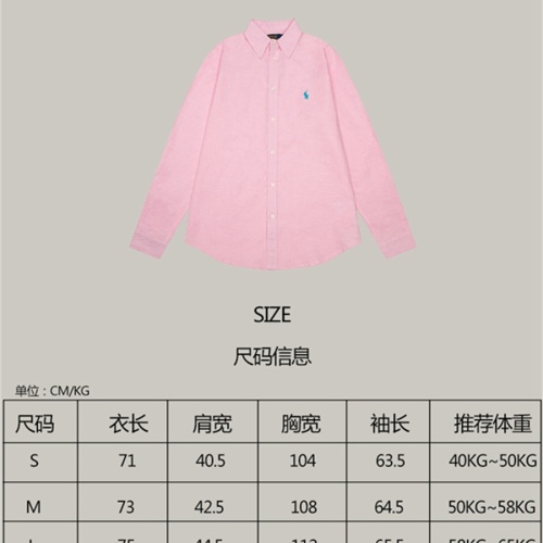 Replica Ralph Lauren Polo Shirts Long Sleeved For Unisex #1268689 $56.00 USD for Wholesale