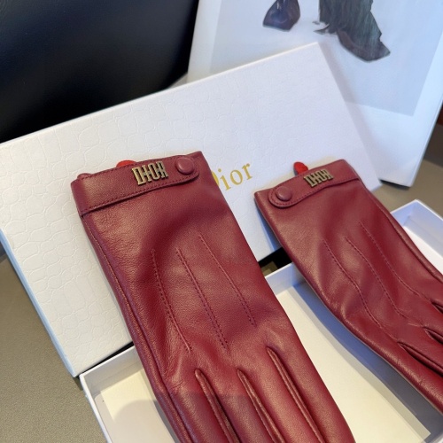 Replica Christian Dior Gloves For Women #1269003 $45.00 USD for Wholesale