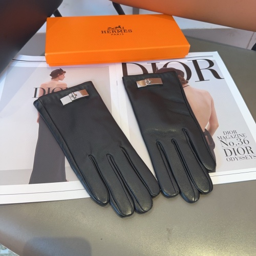 Replica Hermes Gloves #1269231 $52.00 USD for Wholesale