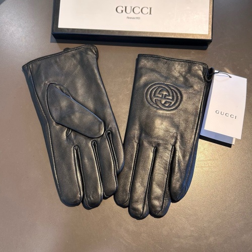 Replica Gucci Gloves For Men #1269566 $42.00 USD for Wholesale