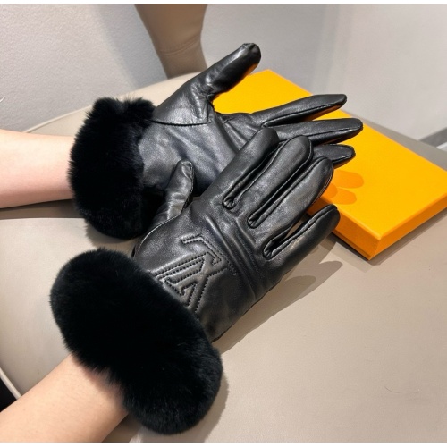 Replica Louis Vuitton LV Gloves For Women #1269576 $45.00 USD for Wholesale