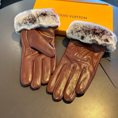 Replica Louis Vuitton LV Gloves For Women #1269585 $45.00 USD for Wholesale