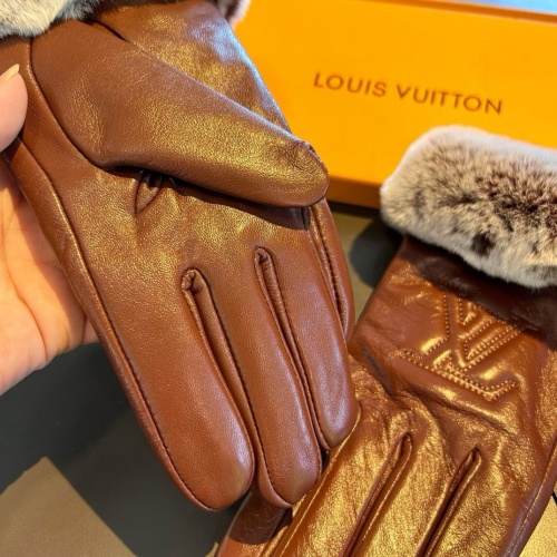 Replica Louis Vuitton LV Gloves For Women #1269585 $45.00 USD for Wholesale