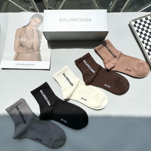 Replica Balenciaga Socks #1269758 $27.00 USD for Wholesale