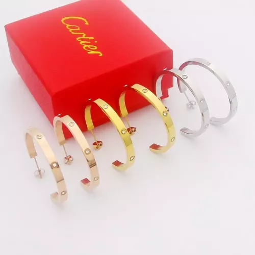 Replica Cartier Earrings For Women #1270460 $32.00 USD for Wholesale