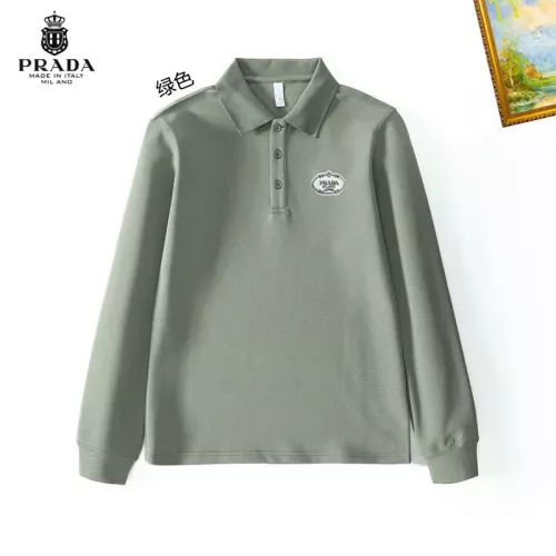 Cheap Prada T-Shirts Long Sleeved For Men #1272363, $$40.00 USD On Prada T-Shirts