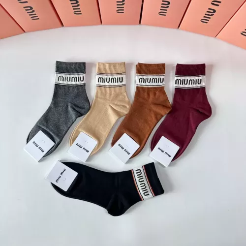 Replica MIU MIU Socks #1272775 $27.00 USD for Wholesale