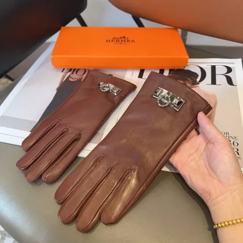 Replica Hermes Gloves #1272845 $52.00 USD for Wholesale