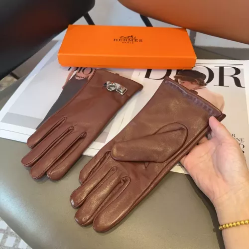 Replica Hermes Gloves #1272845 $52.00 USD for Wholesale