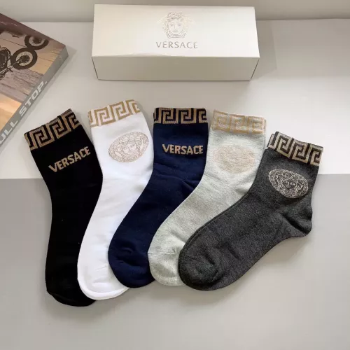 Replica Versace Socks #1273218 $29.00 USD for Wholesale