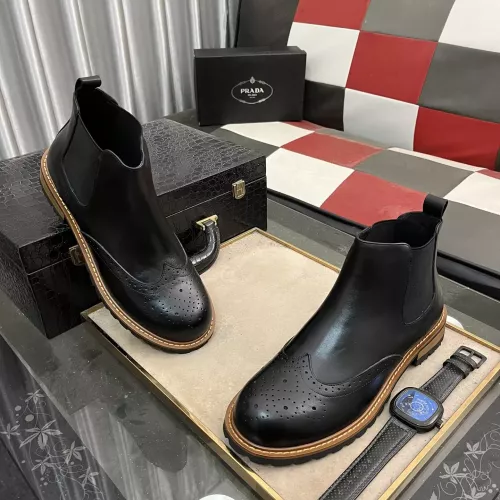 Replica Prada Boots For Men #1273575 $100.00 USD for Wholesale