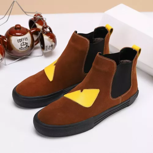 Replica Fendi Fashion Boots For Men #1273989 $72.00 USD for Wholesale