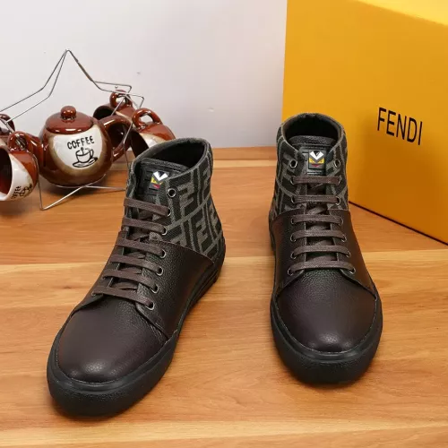 Replica Fendi High Tops Casual Shoes For Men #1274034 $76.00 USD for Wholesale