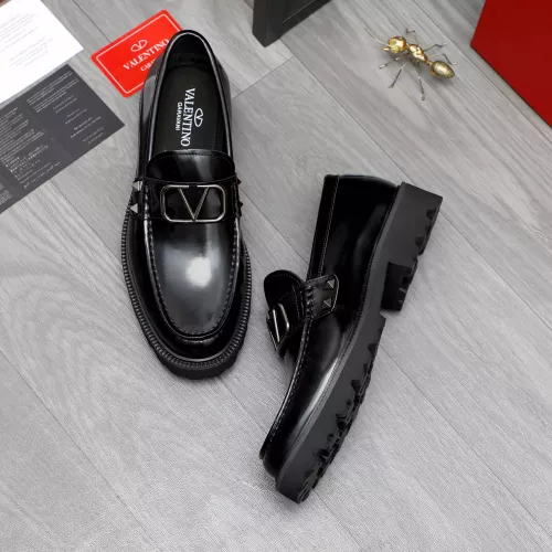 Replica Valentino Leather Shoes For Men #1274225 $96.00 USD for Wholesale