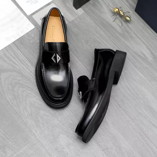 Replica Christian Dior Leather Shoes For Men #1274231 $88.00 USD for Wholesale