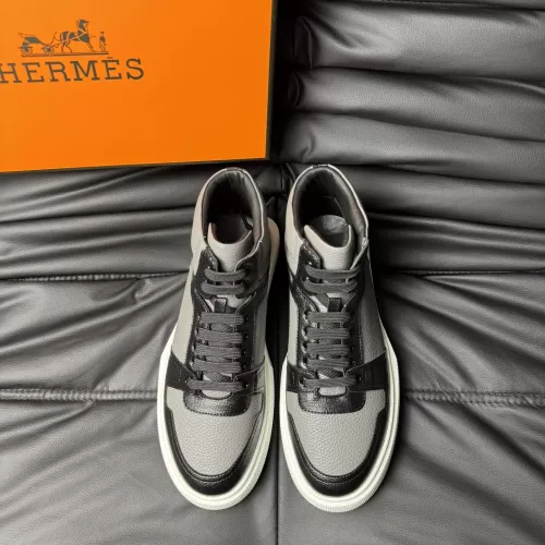 Replica Hermes High Tops Shoes For Men #1274237 $82.00 USD for Wholesale