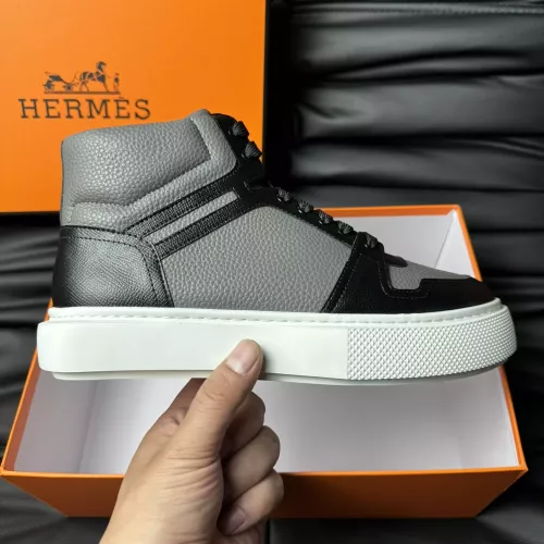 Replica Hermes High Tops Shoes For Men #1274237 $82.00 USD for Wholesale