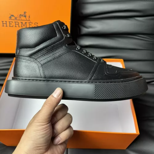 Replica Hermes High Tops Shoes For Men #1274239 $82.00 USD for Wholesale