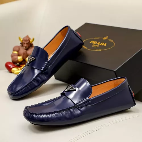 Replica Prada Leather Shoes For Men #1274264 $72.00 USD for Wholesale