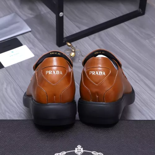 Replica Prada Leather Shoes For Men #1274389 $96.00 USD for Wholesale