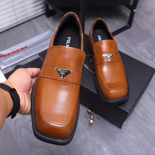 Replica Prada Leather Shoes For Men #1274392 $96.00 USD for Wholesale