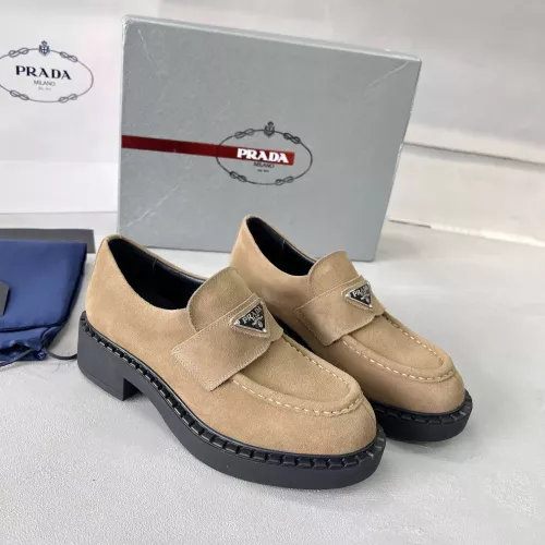 Replica Prada Leather Shoes For Women #1274402 $98.00 USD for Wholesale