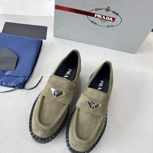 Replica Prada Leather Shoes For Men #1274405 $98.00 USD for Wholesale