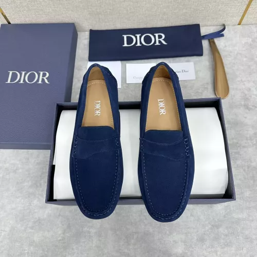 Replica Christian Dior Leather Shoes For Women #1274459 $130.00 USD for Wholesale