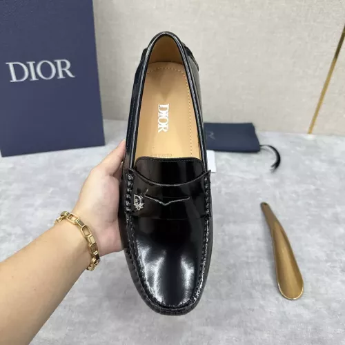 Replica Christian Dior Leather Shoes For Women #1274467 $130.00 USD for Wholesale