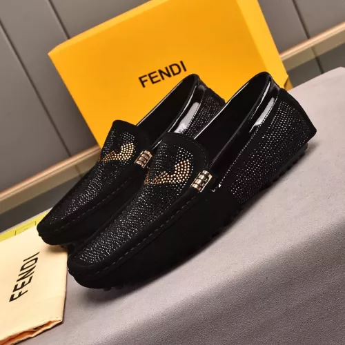 Replica Fendi Leather Shoes For Women #1274476 $76.00 USD for Wholesale