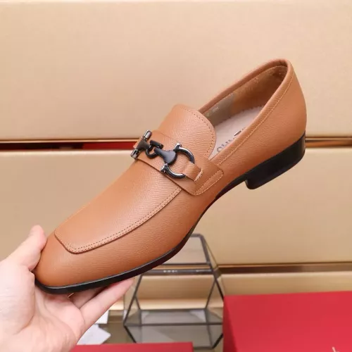 Replica Salvatore Ferragamo Leather Shoes For Men #1274680 $122.00 USD for Wholesale