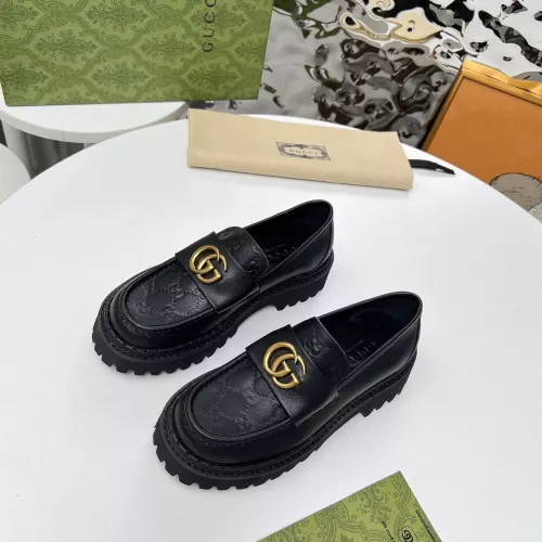 Replica Gucci Oxfords Shoes For Women #1275166 $102.00 USD for Wholesale