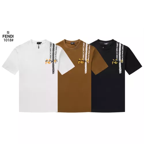 Replica Fendi T-Shirts Short Sleeved For Unisex #1277207 $29.00 USD for Wholesale